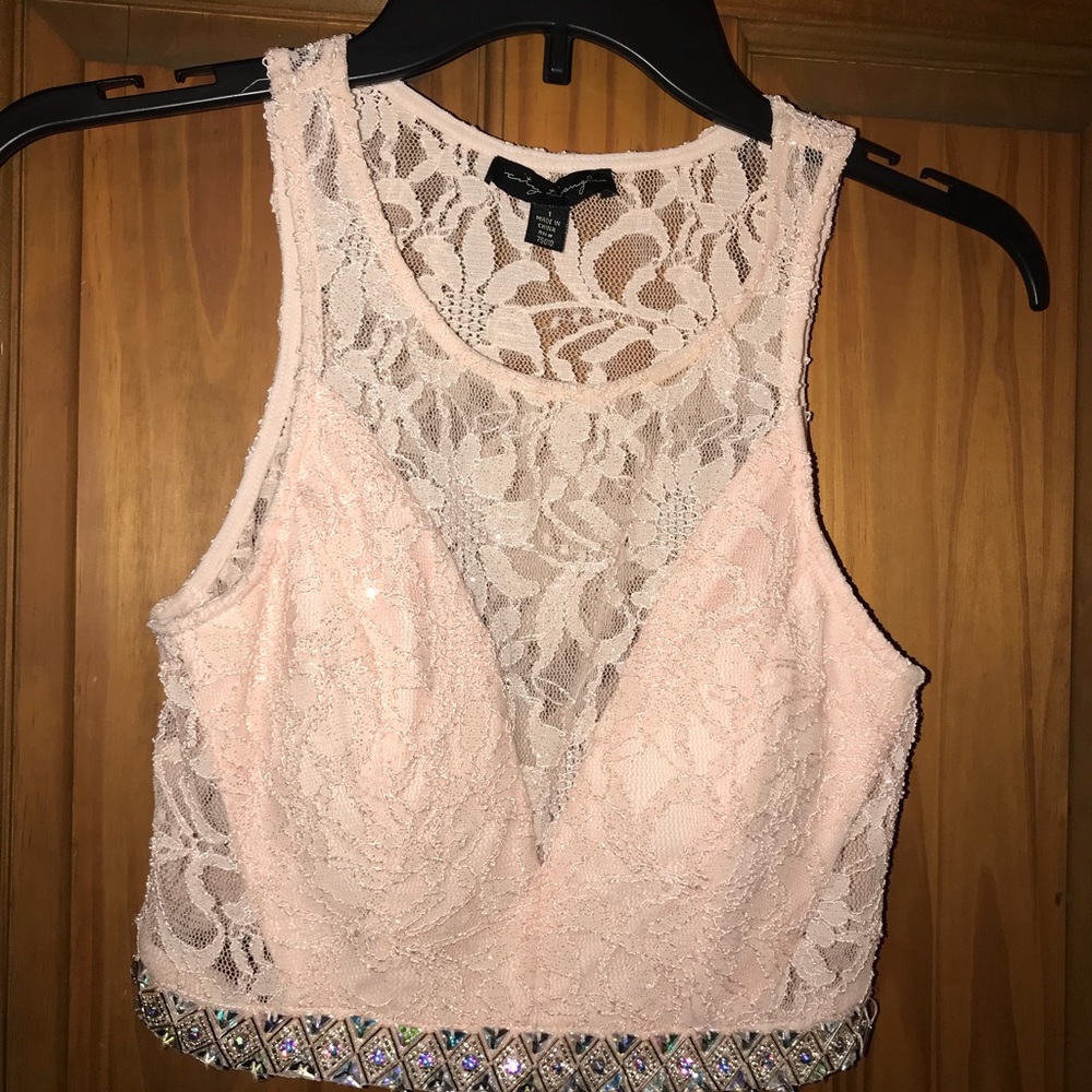 TWO PIECE PROM DRESS